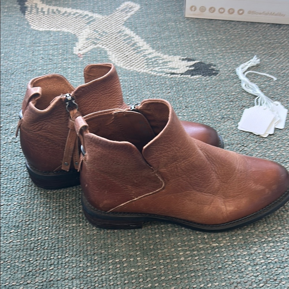 Franco Sarto Brown Ankle Boots
